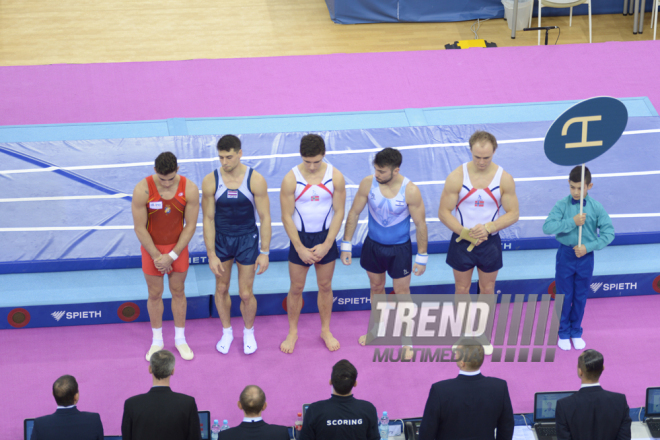 Bakıda idman gimnastikası üzrə Dünya Kuboku yarışlarının ikinci günü start götürüb. Azərbaycan, 20 fevral, 2016